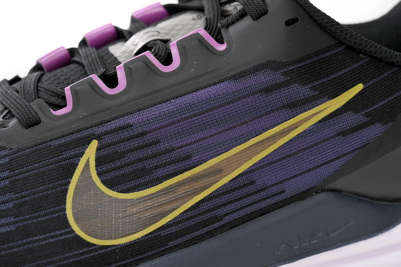 Nike Air Winflo 9 Black, Blue, and Yellow