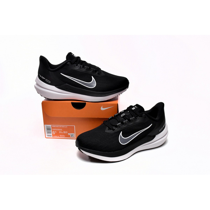 Nike Air Winflo 9 Black Dark Smoke Grey