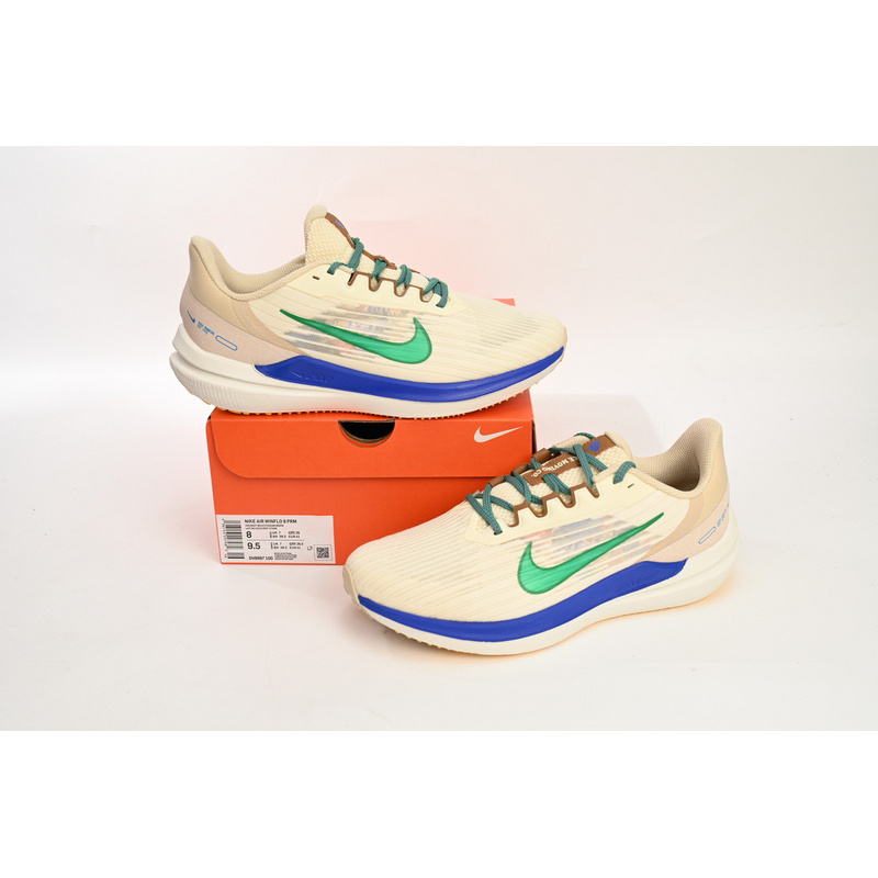 Nike Air Winflo 9 White Green Blue