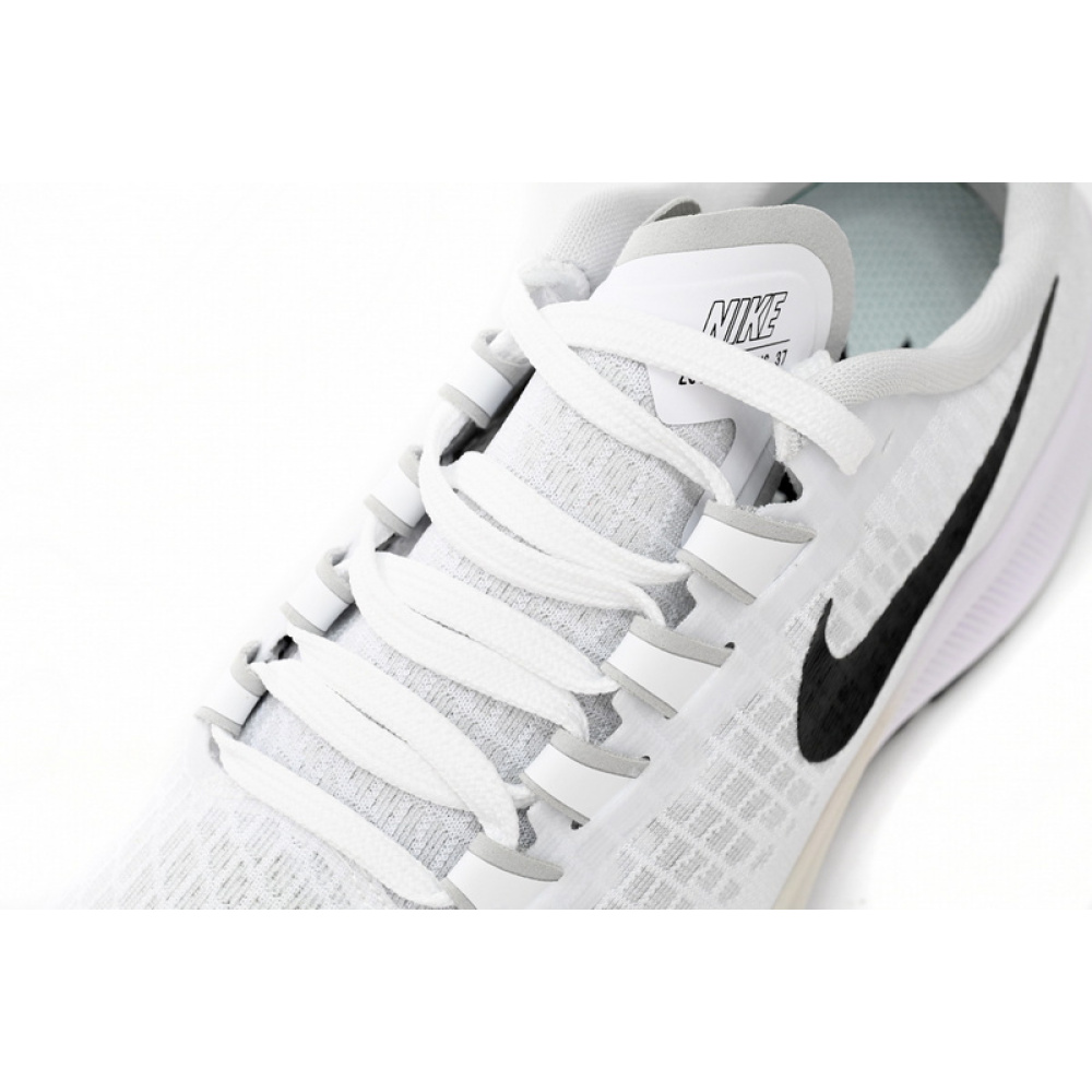 Nike AIR ZOOM PEGASUS 37 All White And Black Hooks