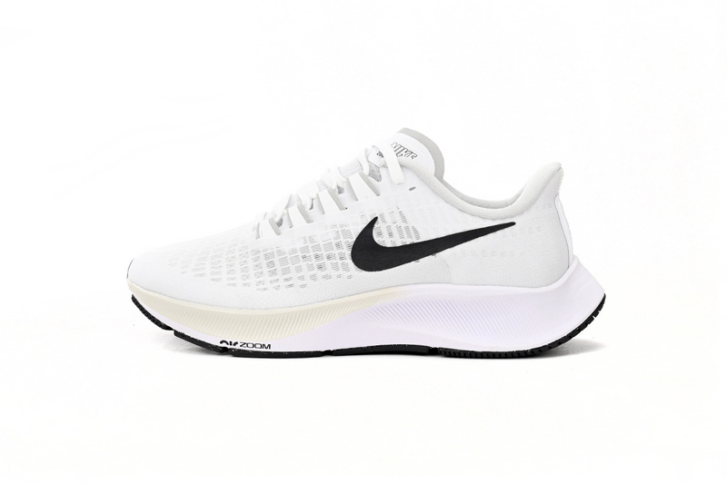 Nike AIR ZOOM PEGASUS 37 All White And Black Hooks