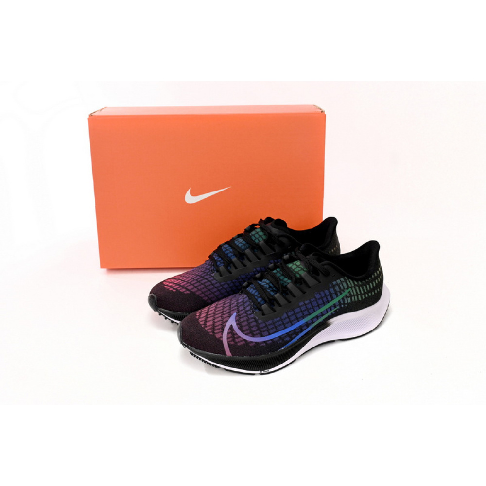 Nike AIR ZOOM PEGASUS 37 Black Rainbow Hook