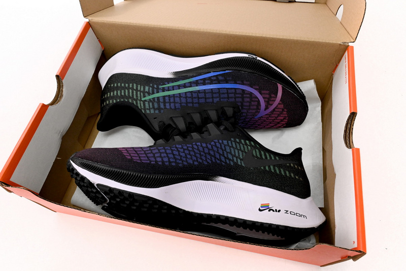 Nike AIR ZOOM PEGASUS 37 Black Rainbow Hook