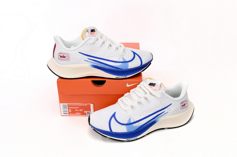 Nike AIR ZOOM PEGASUS 37 White Blue Red