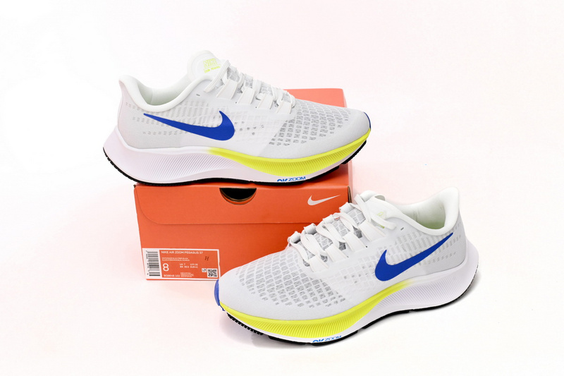 Nike AIR ZOOM PEGASUS 37 White Green Blue