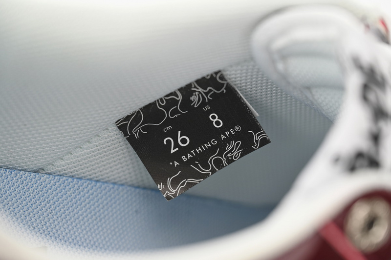 BP A Bathing Ape Bape Sta Low Sprinkle Red