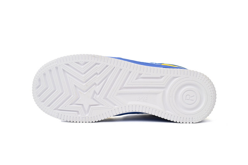 BP A Bathing Ape Bape Sta Low White Baolan Yellow