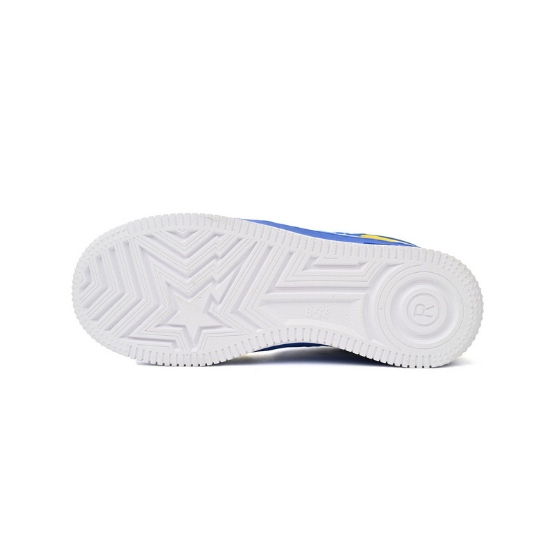 BP A Bathing Ape Bape Sta Low White Baolan Yellow