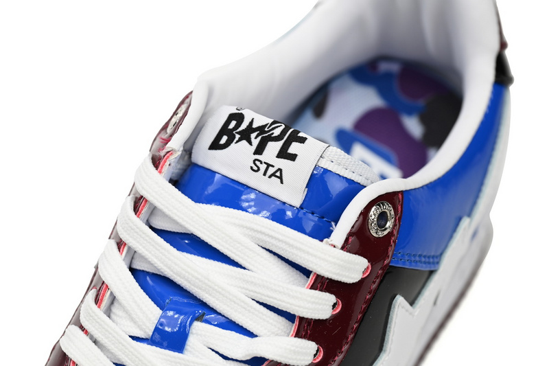 BP A Bathing Ape Bape Sta Low Baijiu red blue