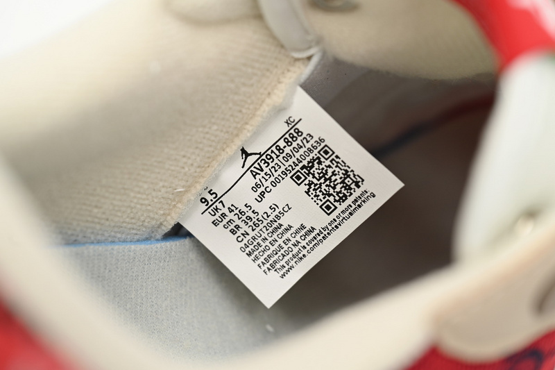 Q3 Air Jordan 1 Low Gucci Pearl Red