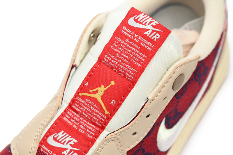 Q3 Air Jordan 1 Low Gucci Pearl Red