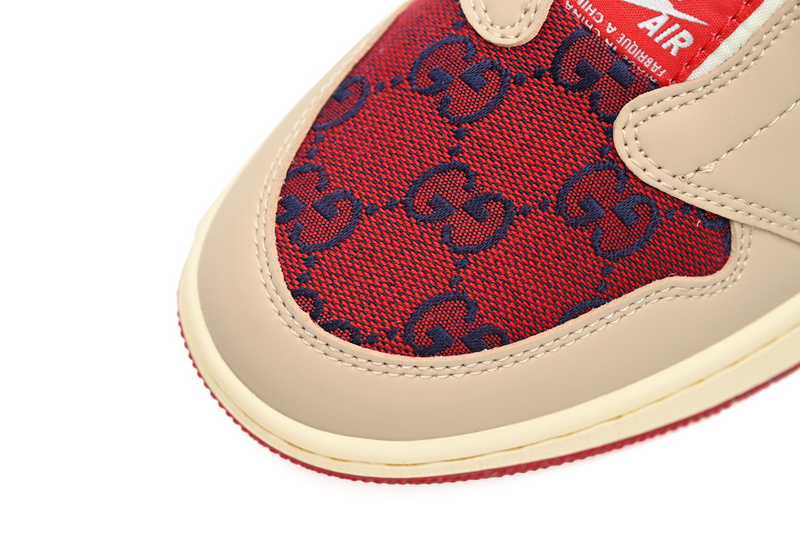 Q3 Air Jordan 1 Low Gucci Pearl Red