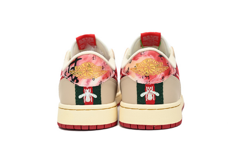 Q3 Air Jordan 1 Low Gucci Pearl Red