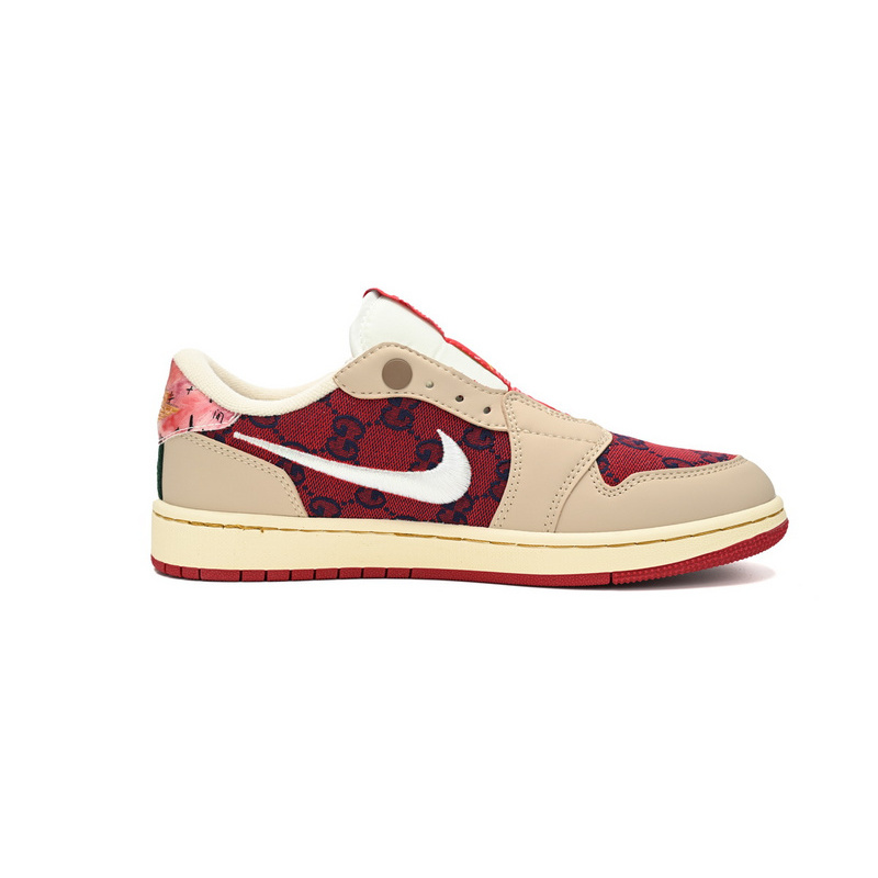 Q3 Air Jordan 1 Low Gucci Pearl Red