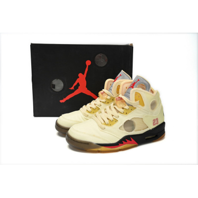 OG OFF White x Air Jordan 5 Retro SP Sail 02