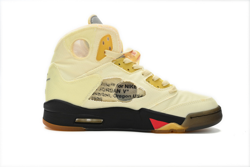 OG OFF White x Air Jordan 5 Retro SP Sail