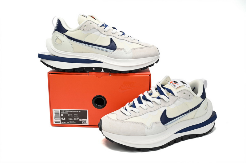 Sacai x Nike VaporWaffle Sesame and Beige Blue