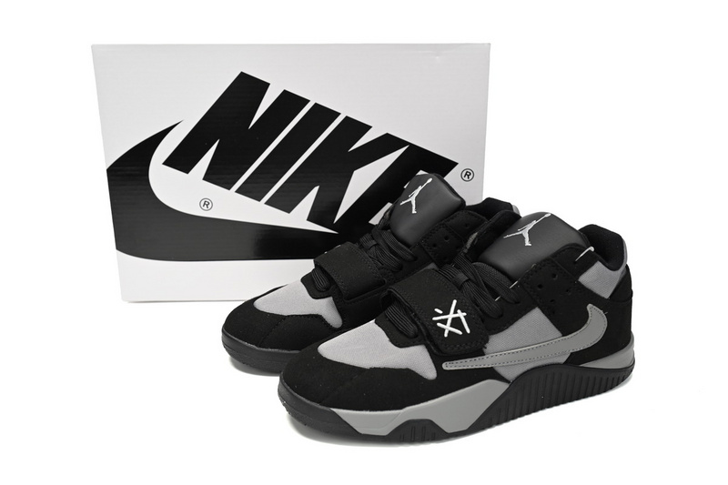 Travis Scott x Jordan Cut The Check Nice Kicks Black Charcoal
