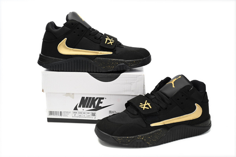 Travis Scott x Jordan Cut The Check Nice Kicks Black Gold