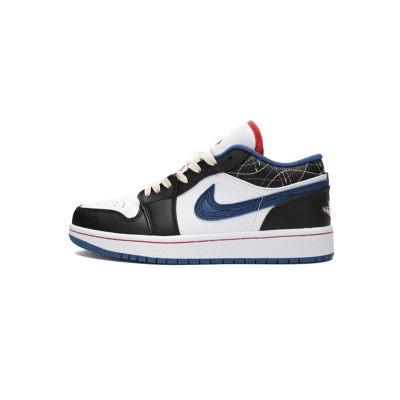 XH Air Jordan 1 Low SE "Black/Industrial Blue" 01