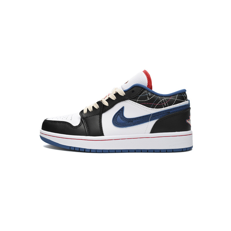 XH Air Jordan 1 Low SE "Black/Industrial Blue"