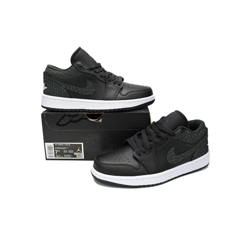 XH Air Jordan 1 Low "Black Elephant"