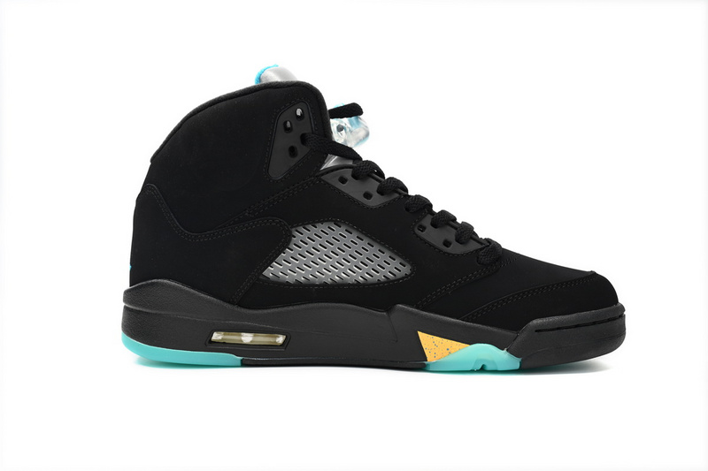 Q4 Air Jordan 5 "Noir/Aquatone/Taxe"