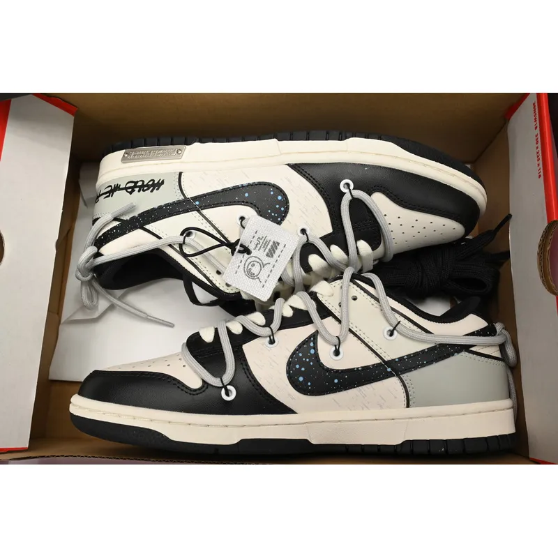 Nike Dunk Low Interstellar black and white