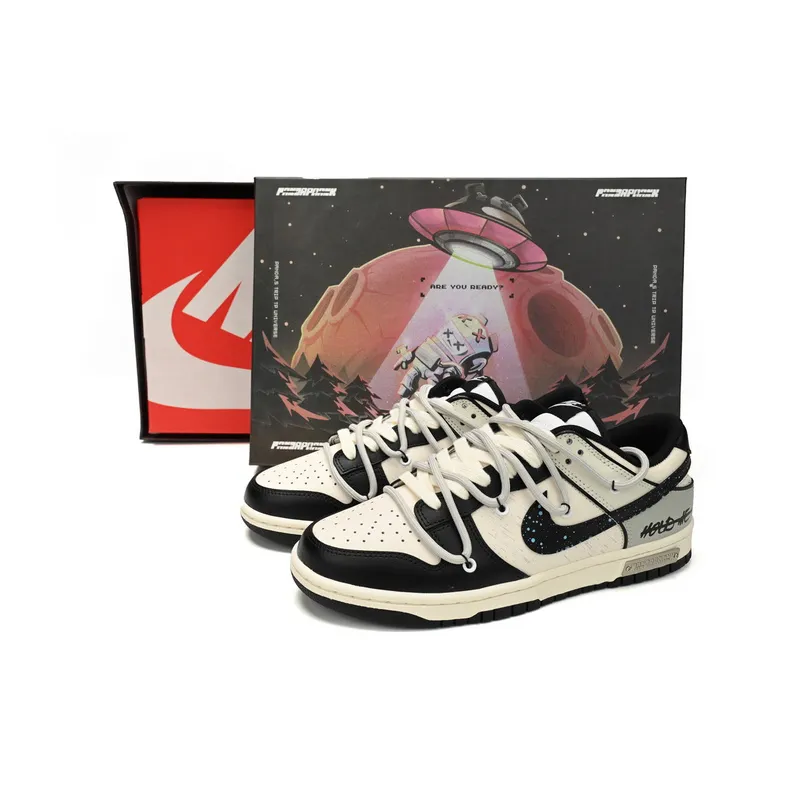 Nike Dunk Low Interstellar black and white
