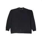 Balenciaga Pierced Round Sweatshirt Oversized in Black Faded