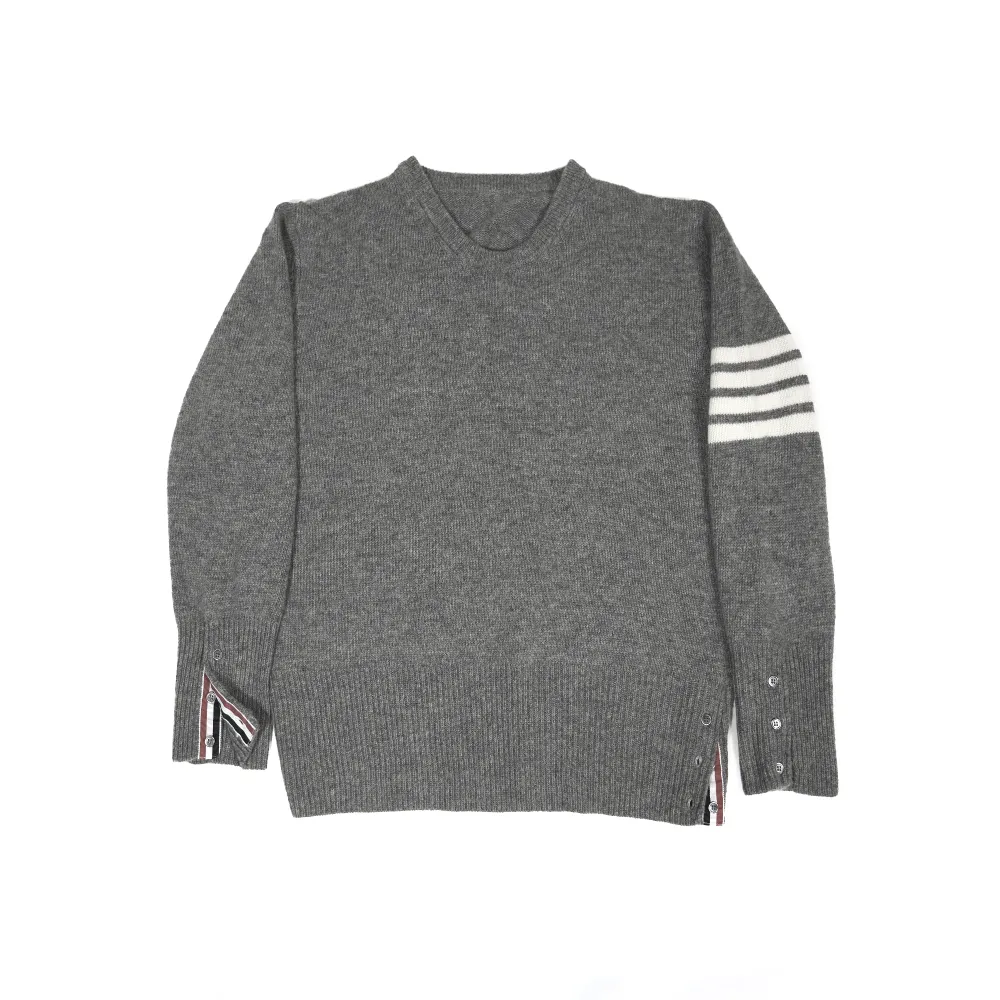 Thom Browne 4-Bar Stripe Shetland Wool Sweater35