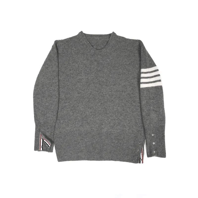 Thom Browne 4-Bar Stripe Shetland Wool Sweater35