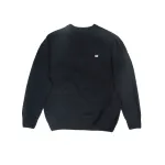 TRIOMPHE CREW NECK SWEATER IN WOOL AND CASHMERE BLACK / OFF WHITE