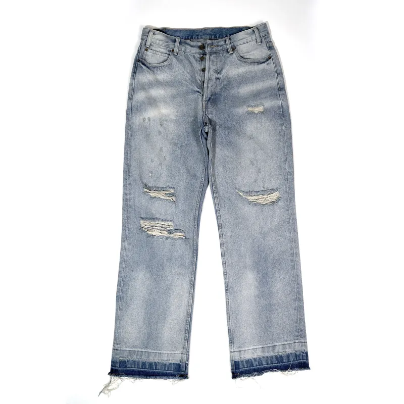 WESLEY JEANS IN WESTSIDE WASH DENIM WESTSIDE WASH DESTROYED