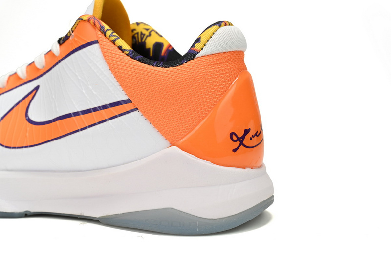 Kobe 5 BruceLee White Orange