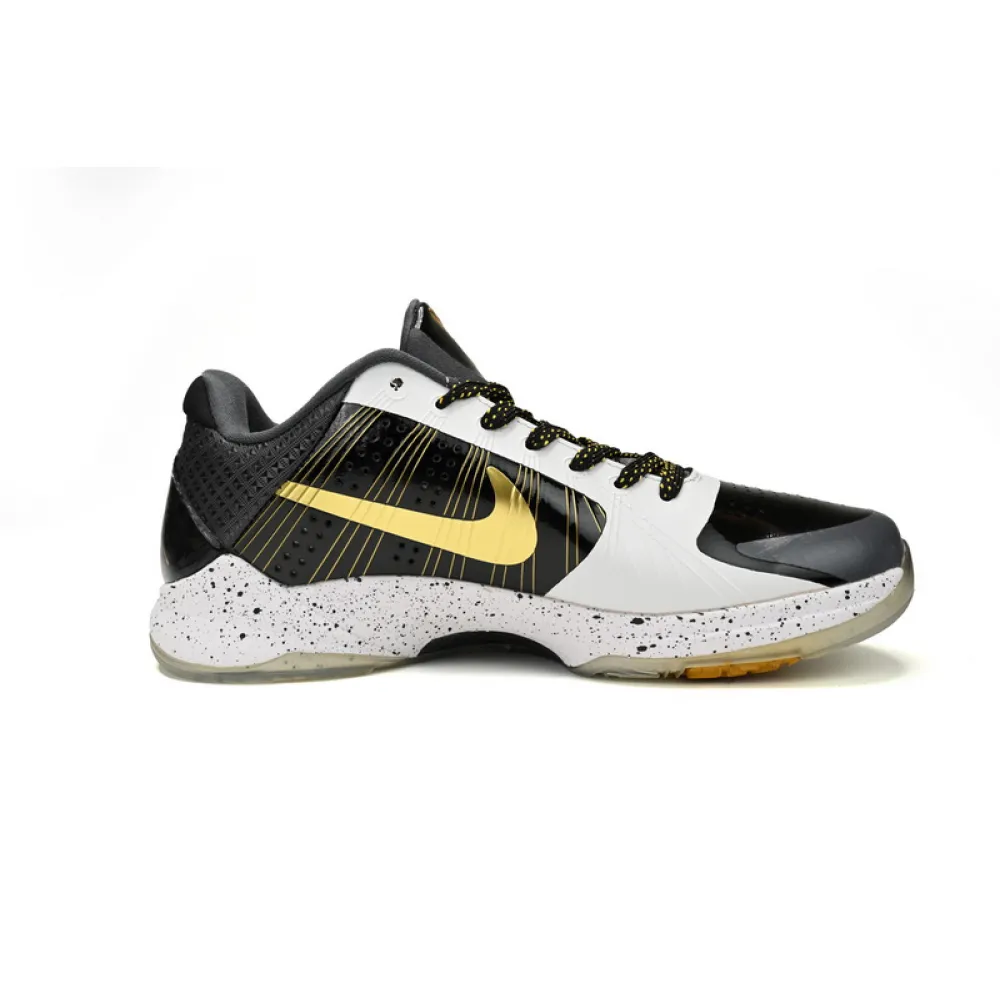 Nike Kobe V Protro Black White Gold