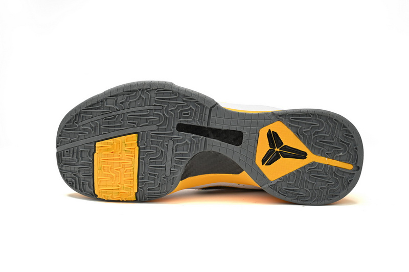 New Sale Nike Zoom Kobe 5 V X White Black Yellow Shoes