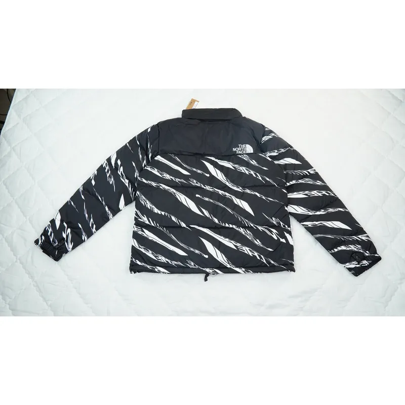 TheNorthFace Splicing White And Black Zebra