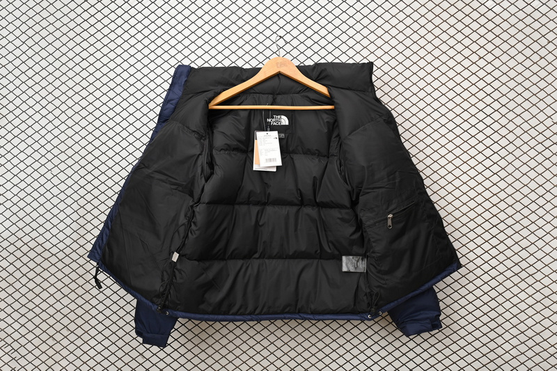 TheNorthFace Splicing White And Dark Blue