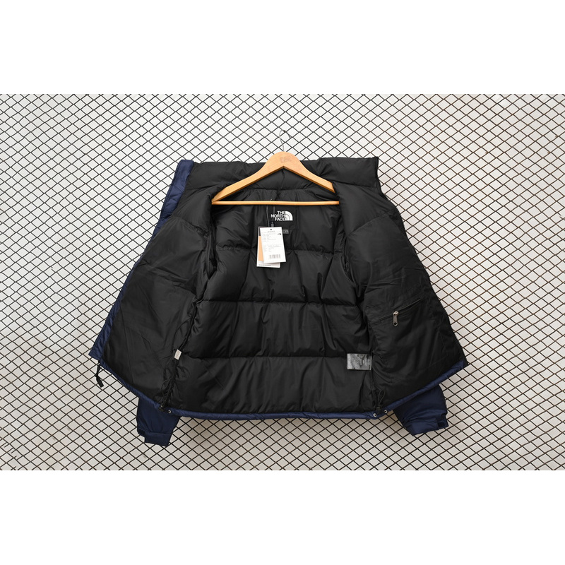 TheNorthFace Splicing White And Dark Blue