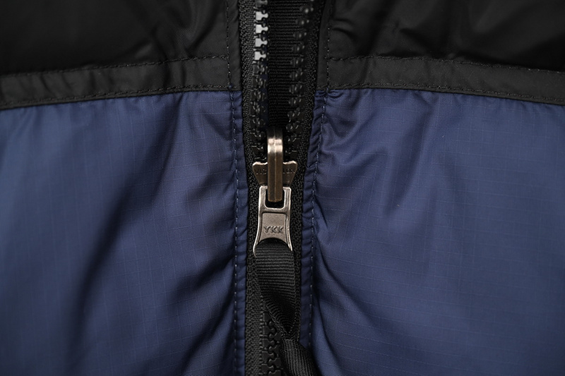 TheNorthFace Splicing White And Dark Blue