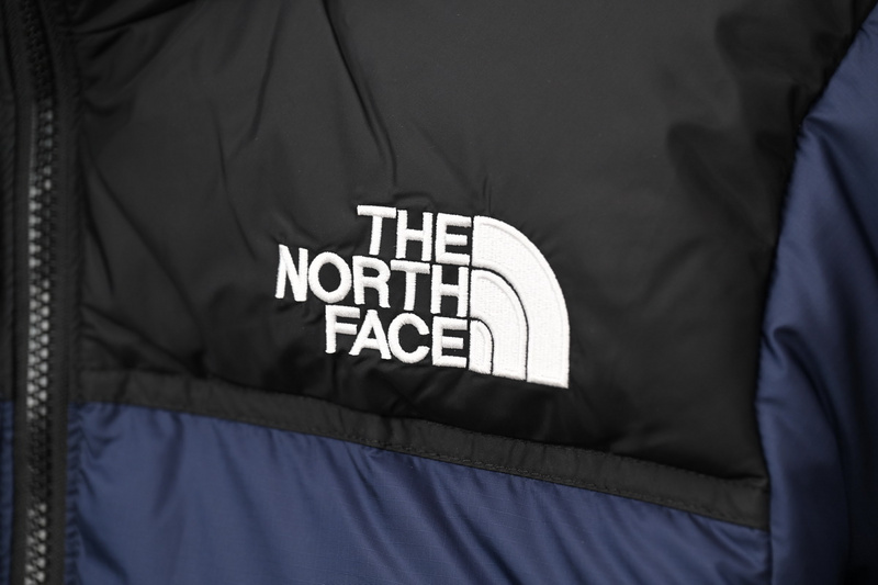 TheNorthFace Splicing White And Dark Blue
