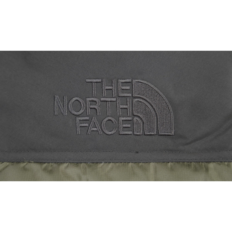 TheNorthFace Splicing White And Double Green