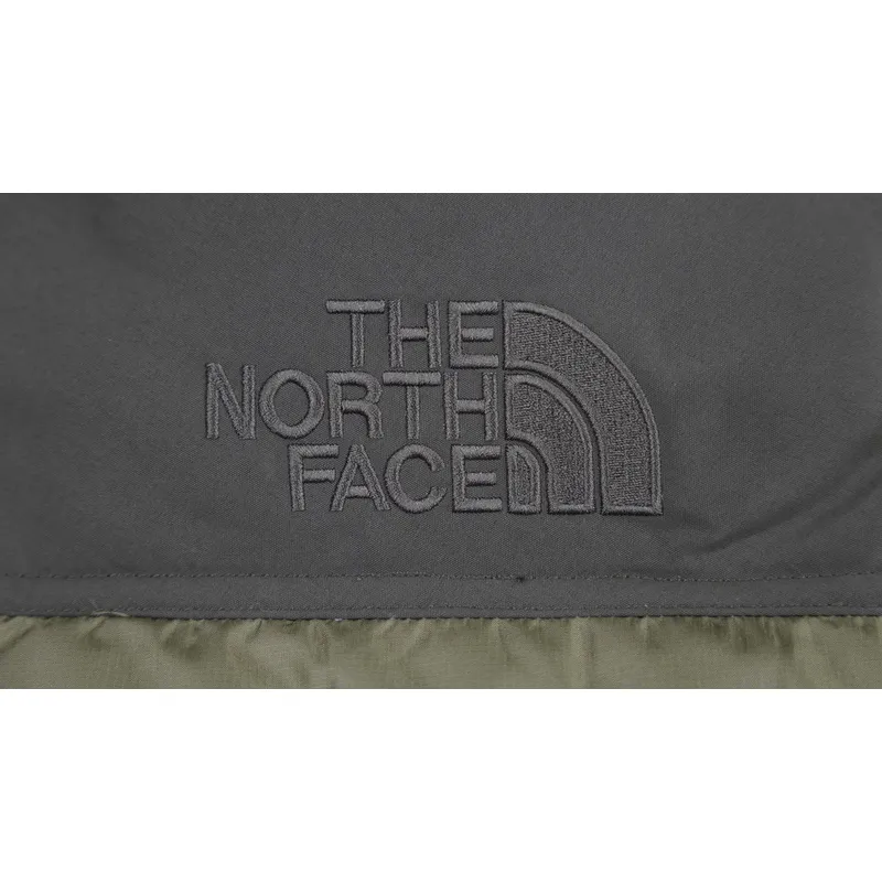TheNorthFace Splicing White And Double Green