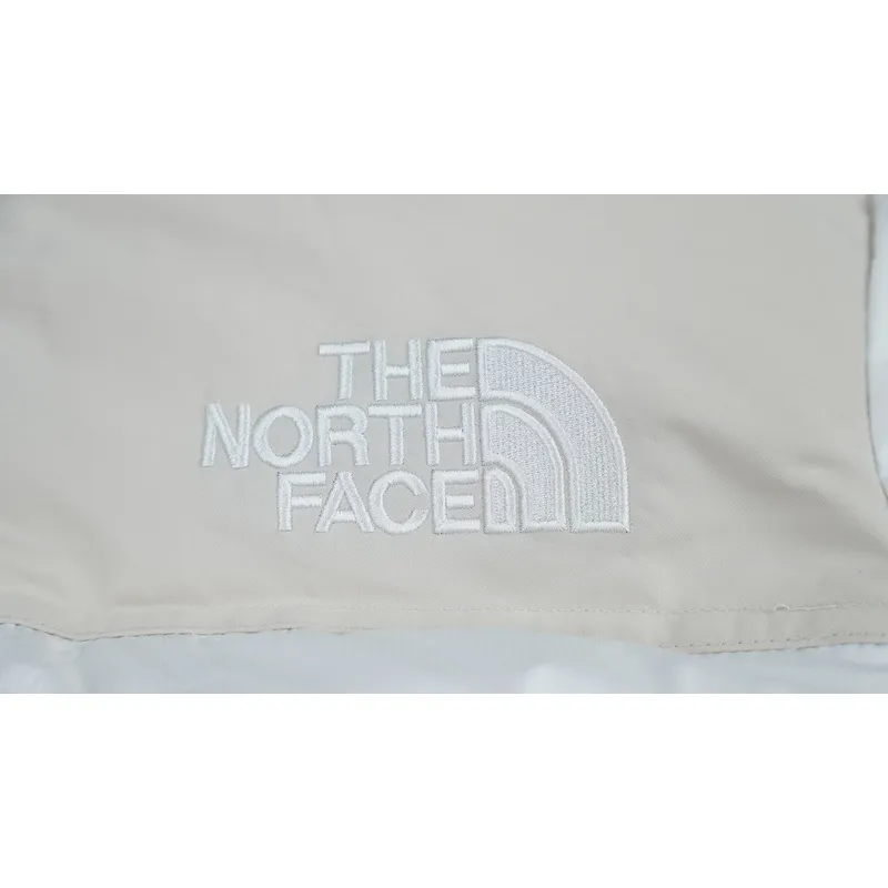 TheNorthFace Splicing White And Double Pinyin White