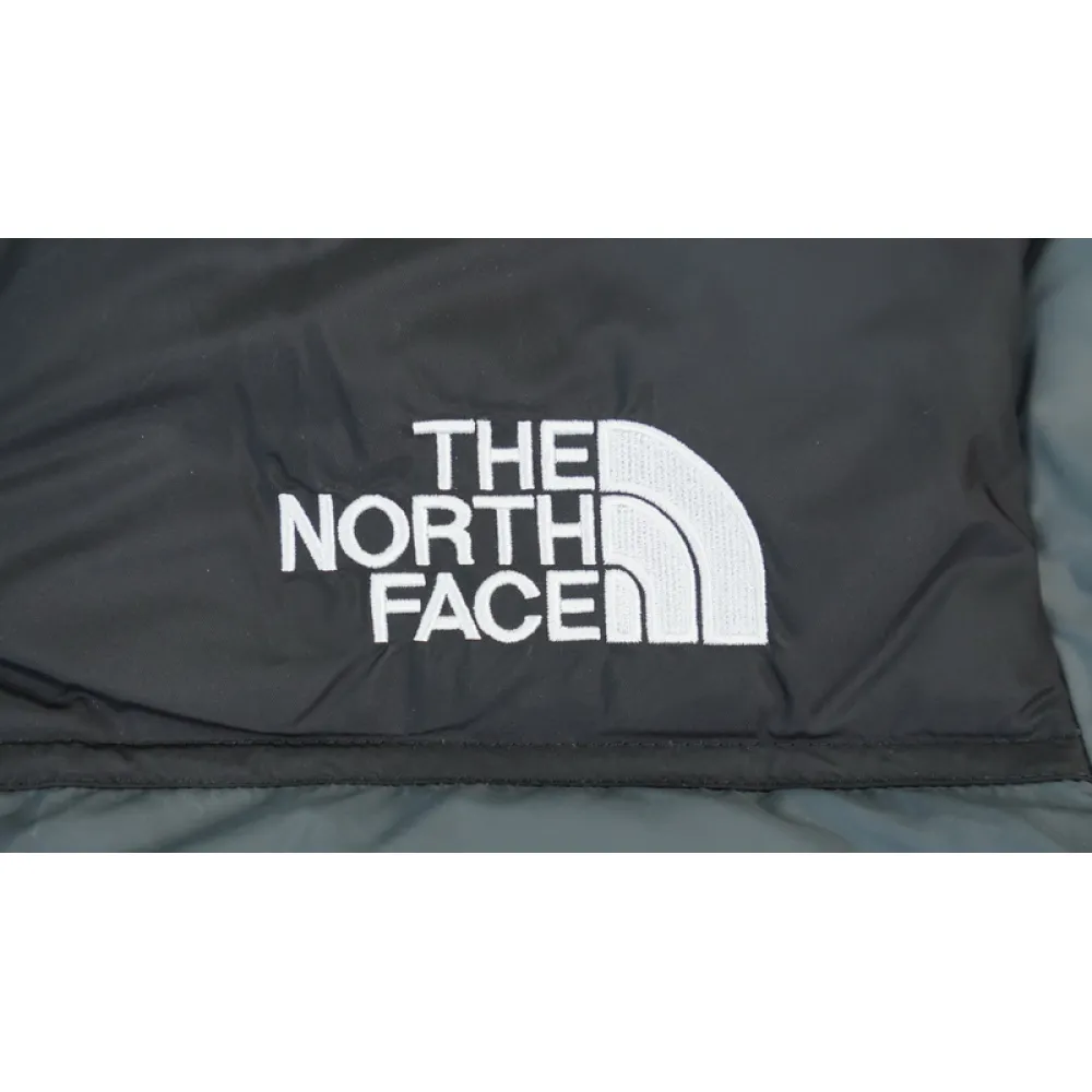 TheNorthFace Splicing White And Glossy Gray