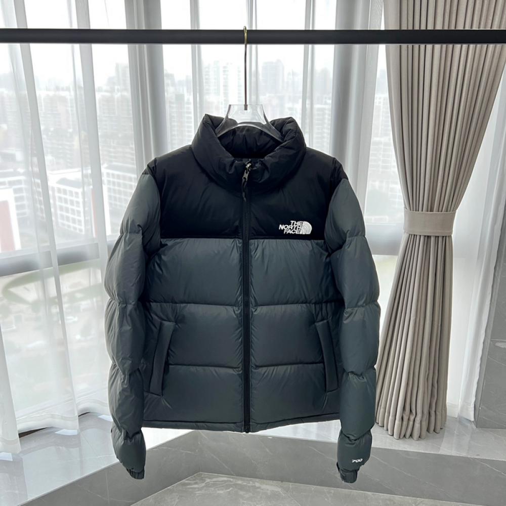 TheNorthFace Splicing White And Glossy Gray