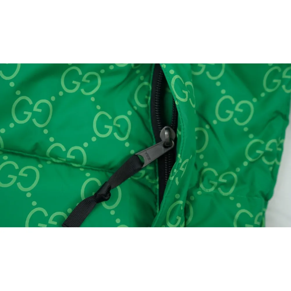 TheNorthFace Splicing White And Green GUCCI