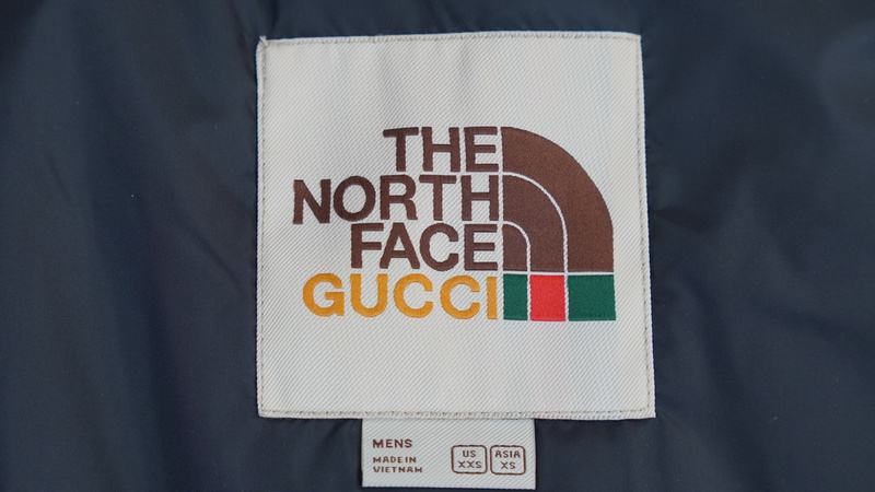 TheNorthFace Splicing White And Grey GUCCI - BMLIN