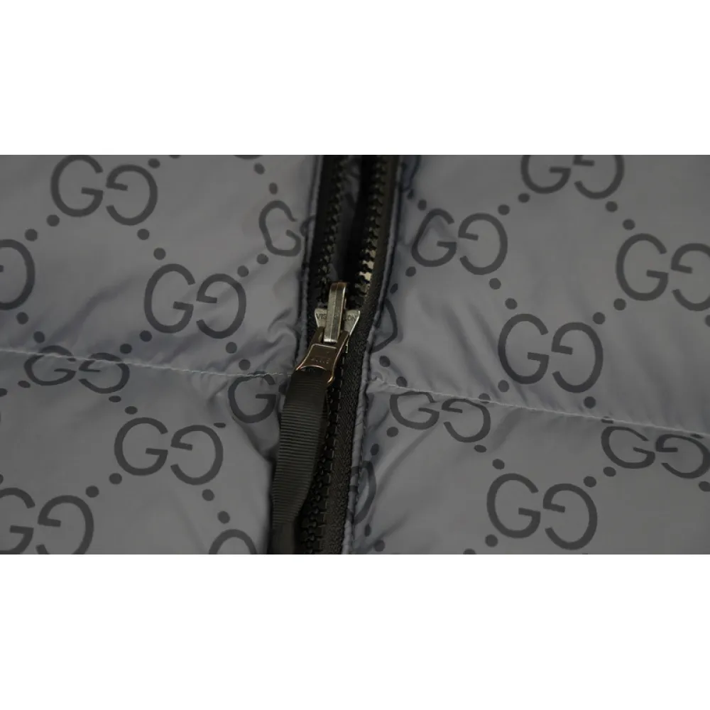 TheNorthFace Splicing White And Grey GUCCI